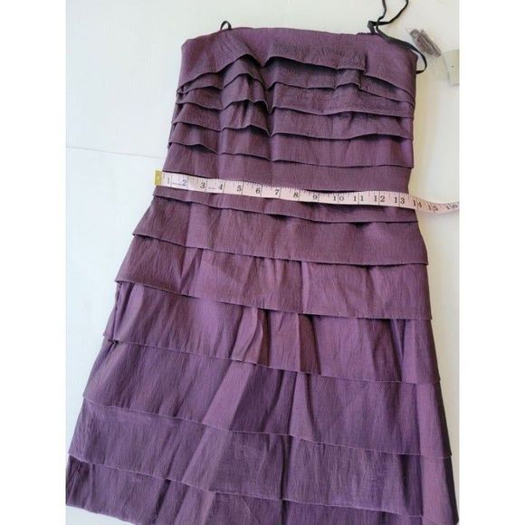 NEW Women Medium Shireen Purple Mini Formal Prom Party Dress Sleeveless - Picture 5 of 7
